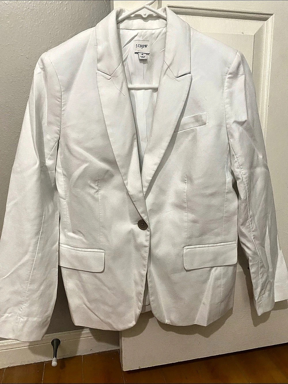 J.CREW Single-Button Blazer White Size 4